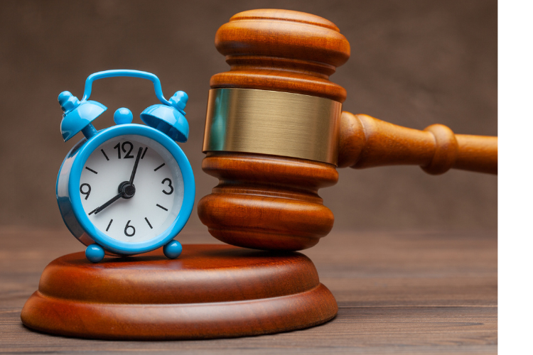 clock and gavel